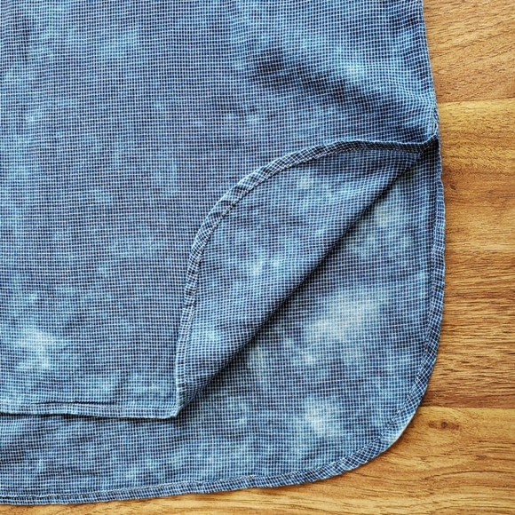 Anthro Cloth & Stone Large Tie Dye Blue Tee - Picture 5 of 8